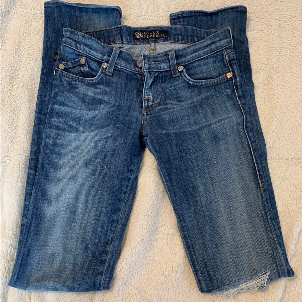 Rock & Republic Distressed Jeans Size 24